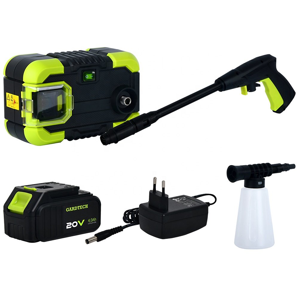 Vertak Portable 20V Rechargeable Battery Powered High Pressure Car Washer Cleaner With Nozzle