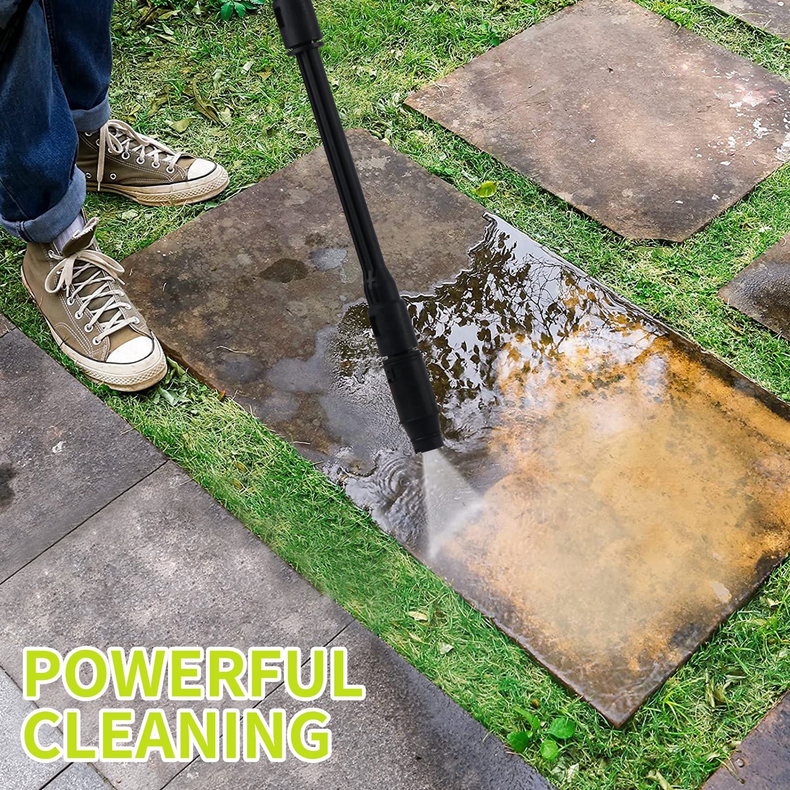 Vertak Portable 20V Rechargeable Battery Powered High Pressure Car Washer Cleaner With Nozzle