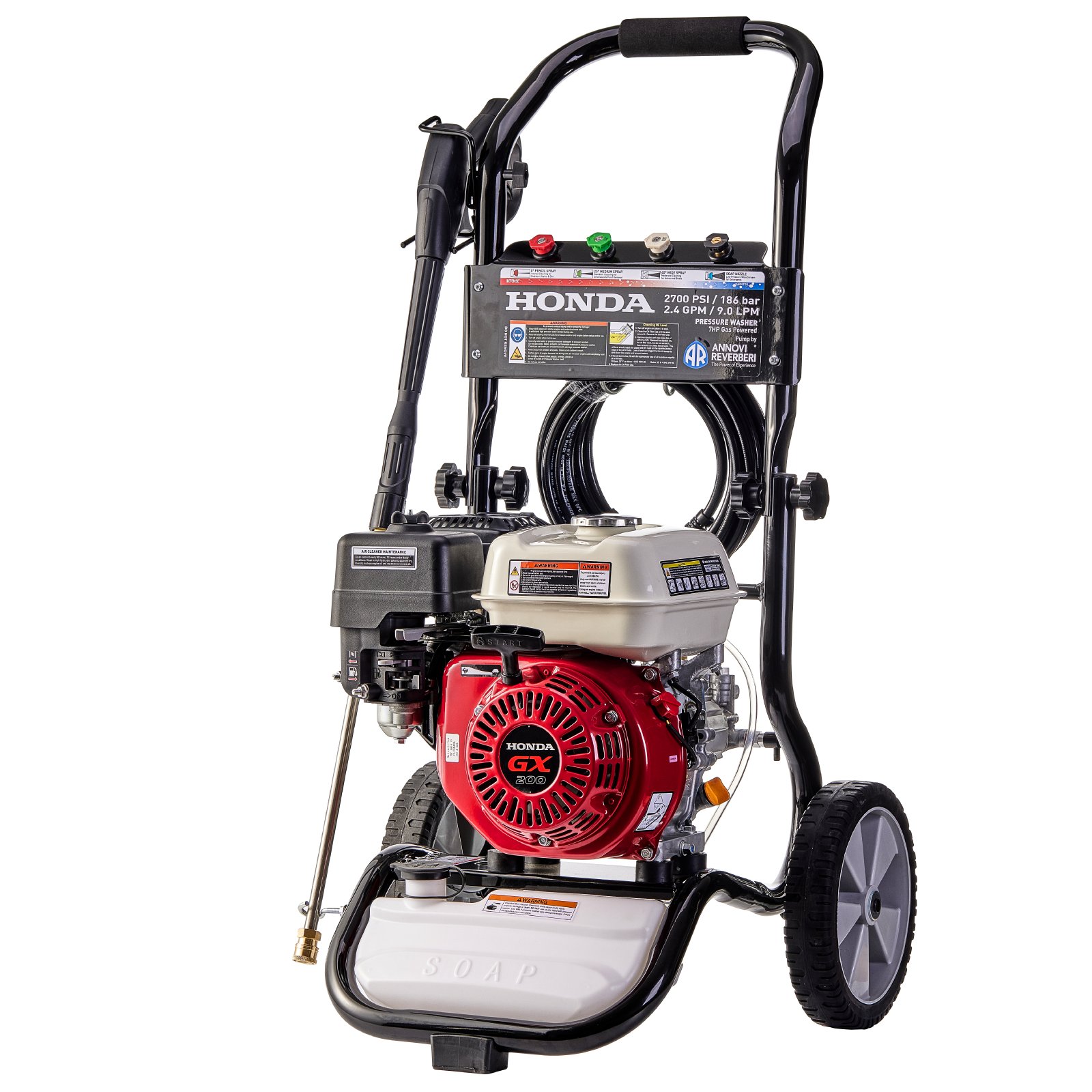 2700psi/186bar Gasoline High Pressure Car Washer H0nda engine With AR Pump Recoil Starter fuel-saving Portable Petrol Cleaner