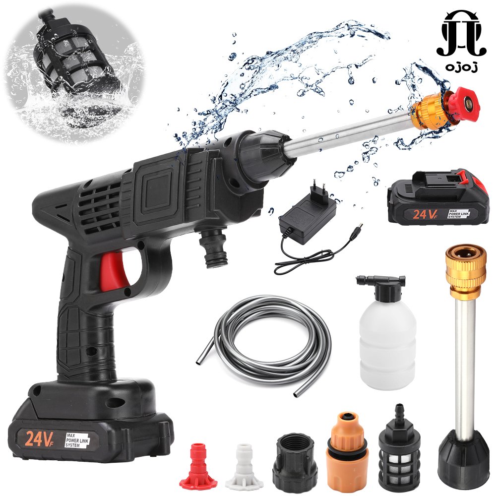 Portable Cordless Electric Pressure Washer Powerful High Pressure Car Washer Gun For Washing Cars