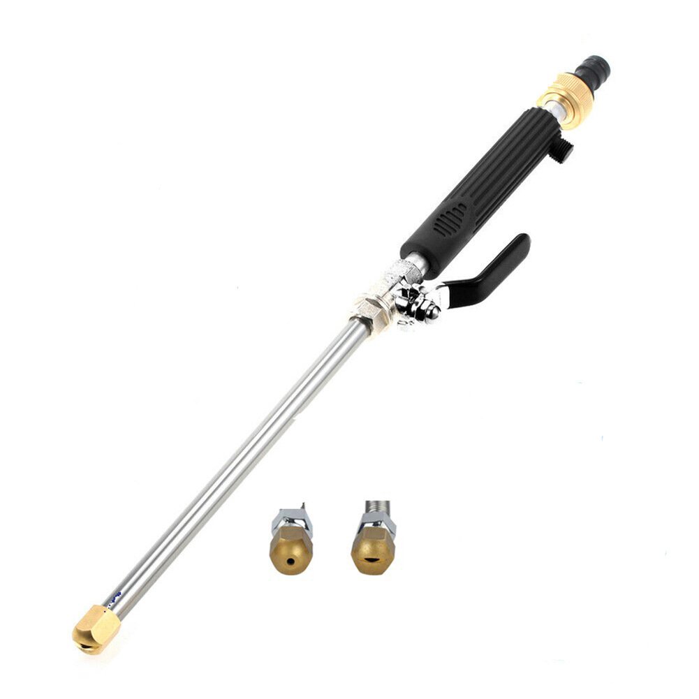 Portable High-Pressure Hydro Jet Power Washer Gun with 2 Hose Nozzles for Cleaning Garden & Cars Water Jet Washer Gun