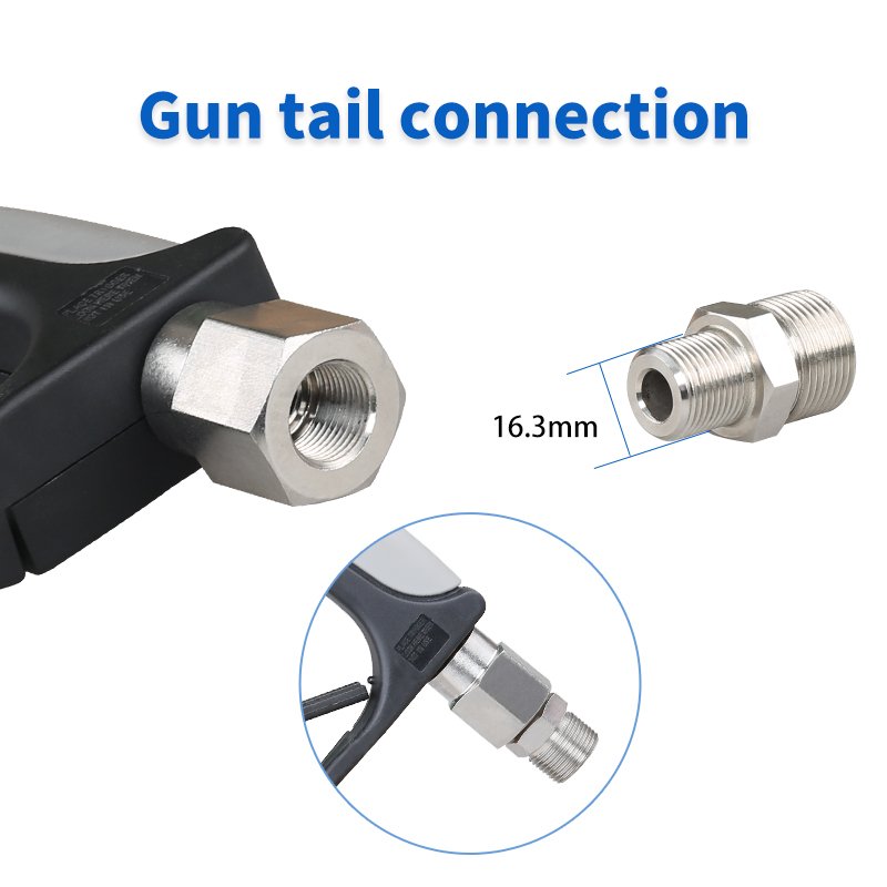 500BAR 7250PSI 40L/MIN Portable Short High Pressure Car Water Washer Spray Gun with Nozzles