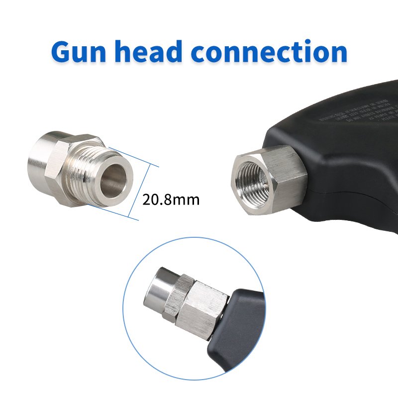 500BAR 7250PSI 40L/MIN Portable Short High Pressure Car Water Washer Spray Gun with Nozzles