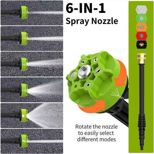 Wholesale Portable Battery Powered Wireless Washing Cleaning Machine Cordless High Pressure Spray Water Gun
