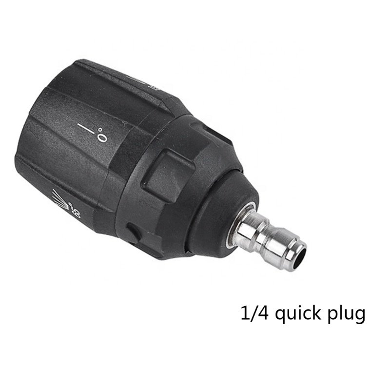 5 In 1 High Pressure Washing Nozzle 1/4 Quick Connector Rotating 0/15/25/40/65 Degree Car Washer Spray Nozzle