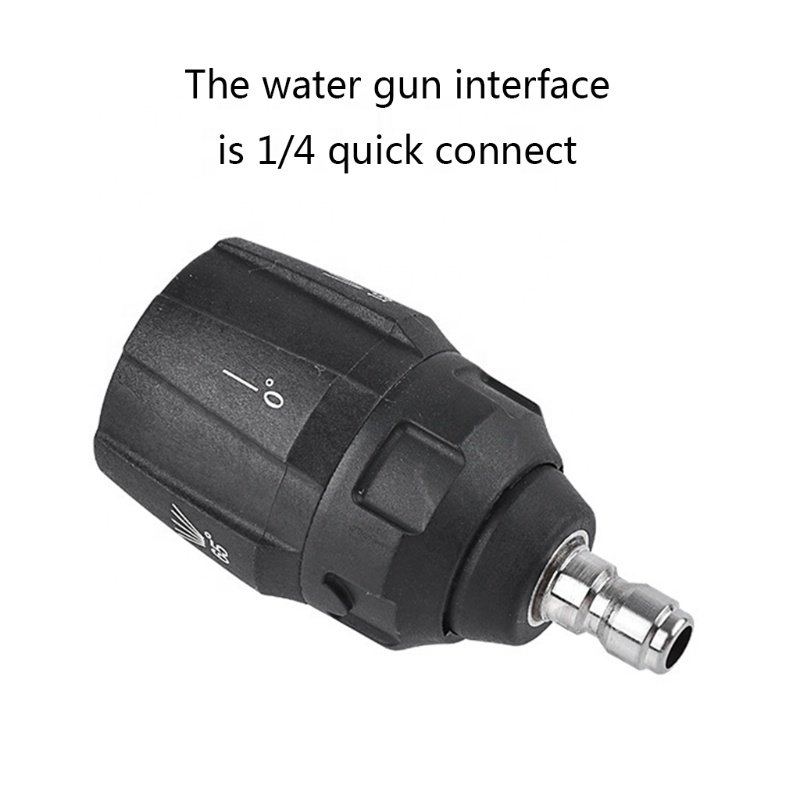 5 In 1 High Pressure Washing Nozzle 1/4 Quick Connector Rotating 0/15/25/40/65 Degree Car Washer Spray Nozzle