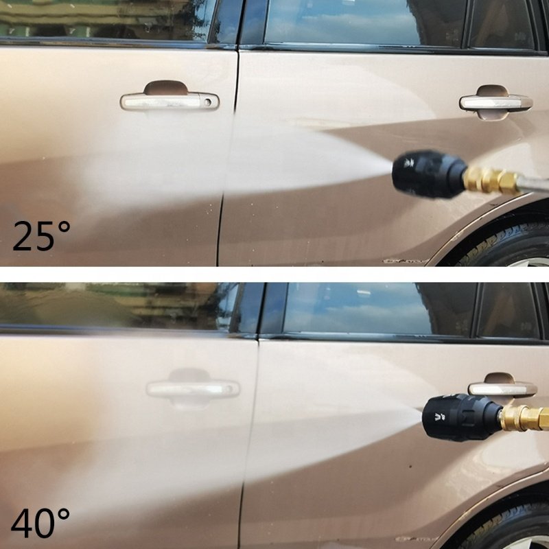 5 In 1 High Pressure Washing Nozzle 1/4 Quick Connector Rotating 0/15/25/40/65 Degree Car Washer Spray Nozzle