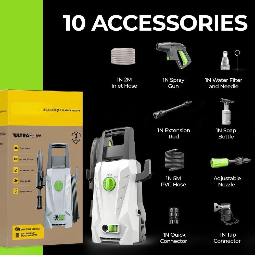 High Voltage Lithium Battery Rechargeable Car Washer Portable Car Wash Pressure Washer Machine