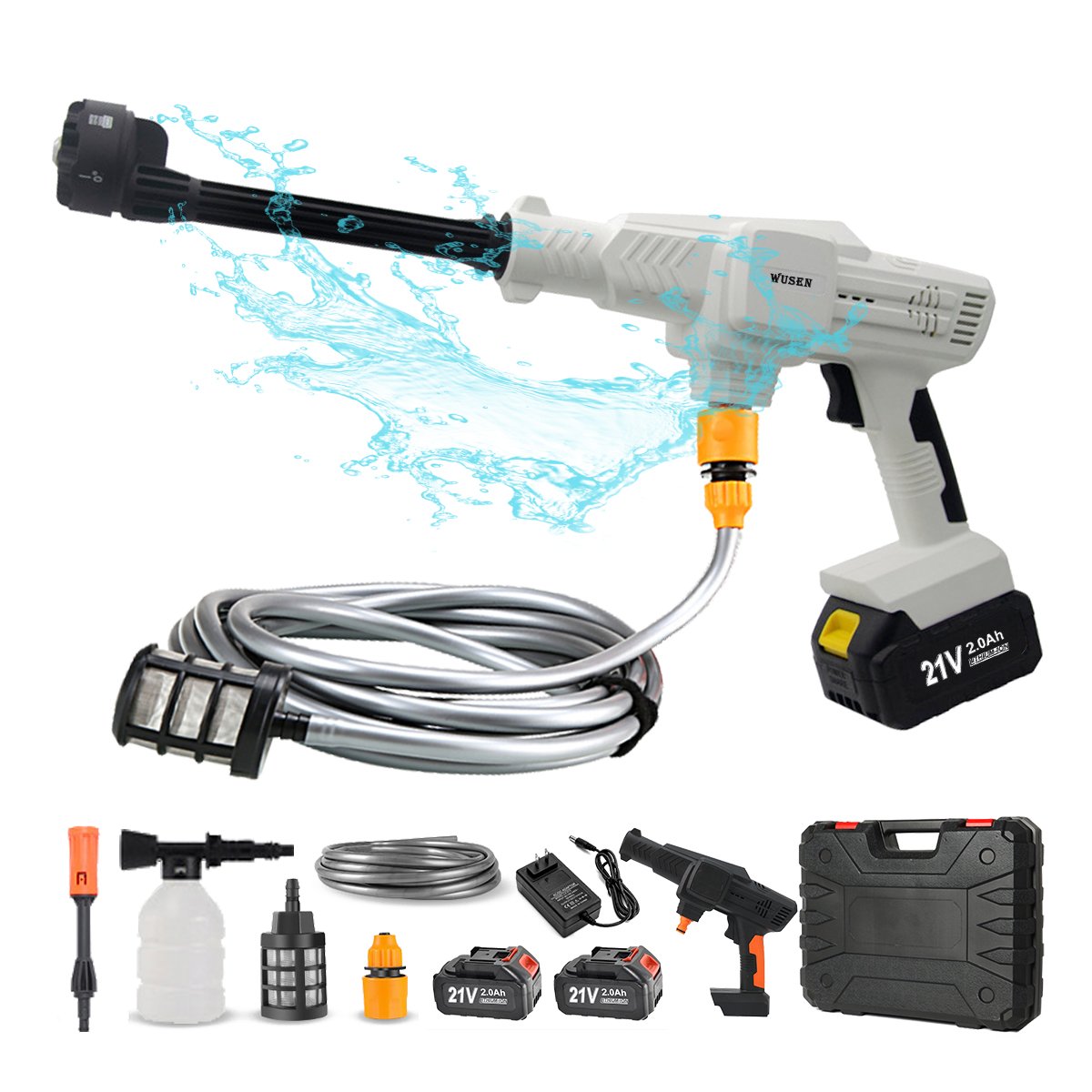 Brushless lithium battery water gun Portable Water High Pressure Washer Gun Lithium Battery High Speed Motor Car Washer