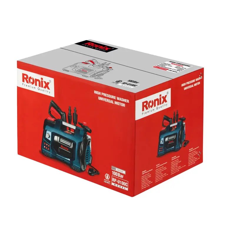 RONIX RP-U100C Professional High-performance 1400W Universal Motor 100Bar High Pressure Car Washer