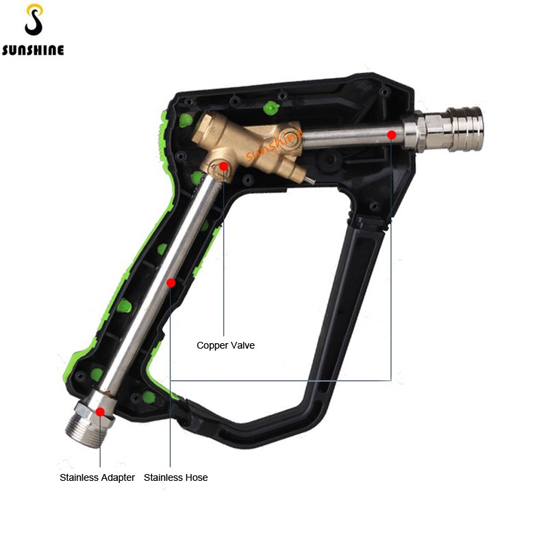 High Pressure Water Gun Power Car Washer Spray Gun 4000PSI Spray Trigger Short Gun