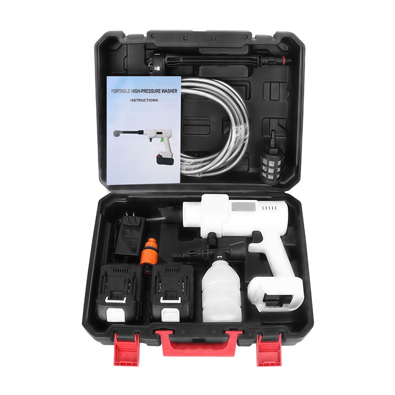 The Flowers Foam Gun ODM Portable Car Washer Tools Kit Cordless Powerful High Pressure Wireless 24 V bike Car Cleaning Washer