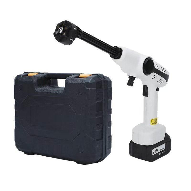 Portable Cordless 24V Electric Car Washer Gun High Pressure 24V Rechargeable Battery ABS/PP Pressure Cleaning Low Price Car Wash
