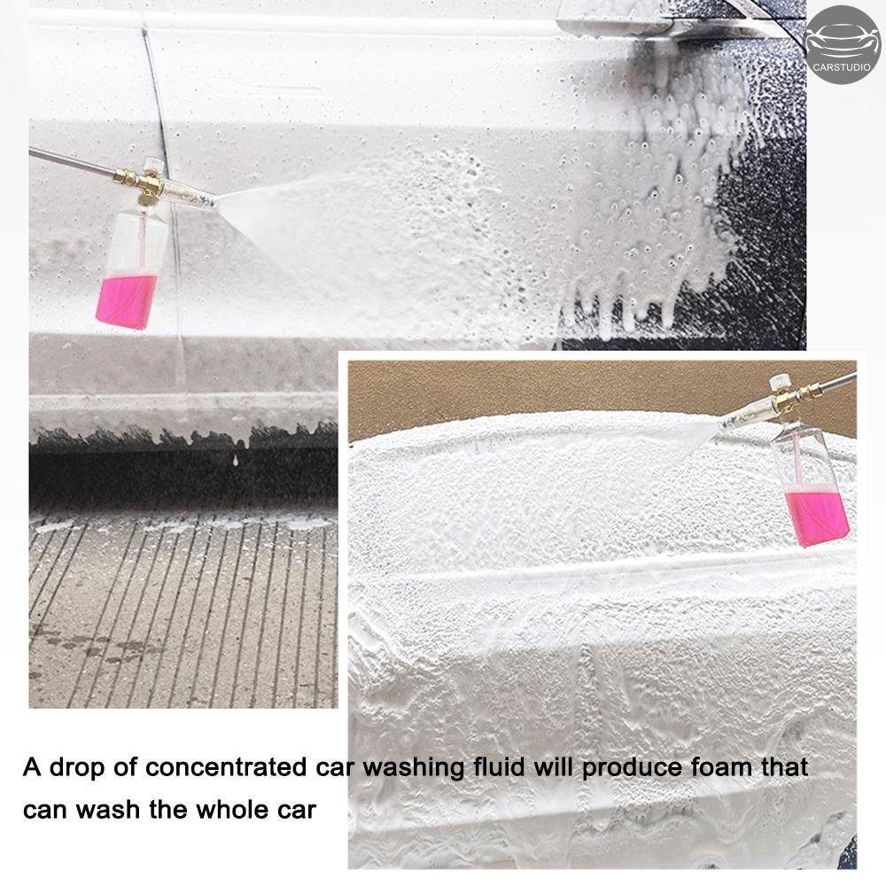NBT Transparent Plastic Foam Cannon Pot Spray Gun Snow Foam Sprayer Gun Bottle Clear Foam Lance For Car Wash