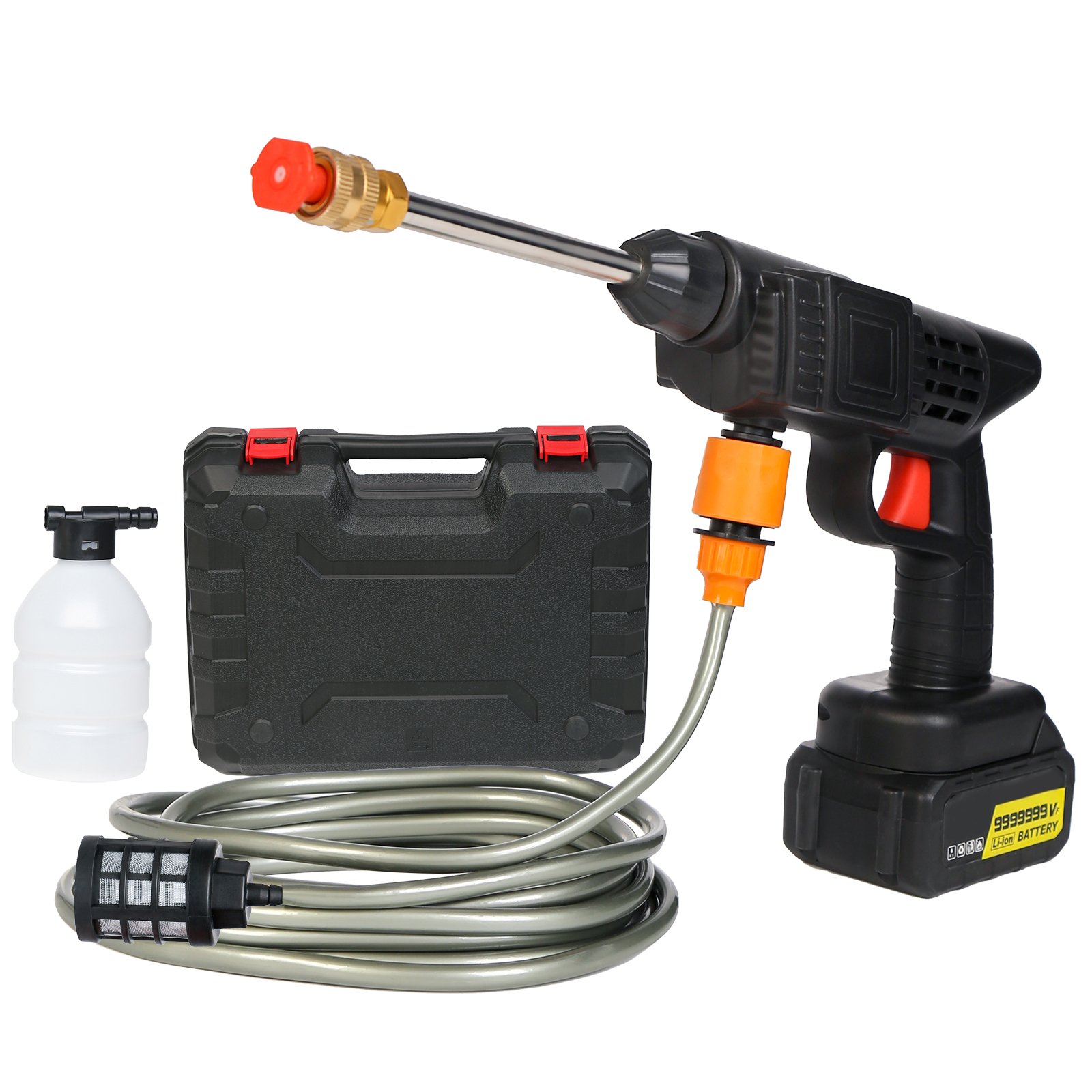 Portable Car Washer Portable Jet The Flowers Foam Spray Gun Powerful High Pressure Wireless the bike Car Cleaning Washer