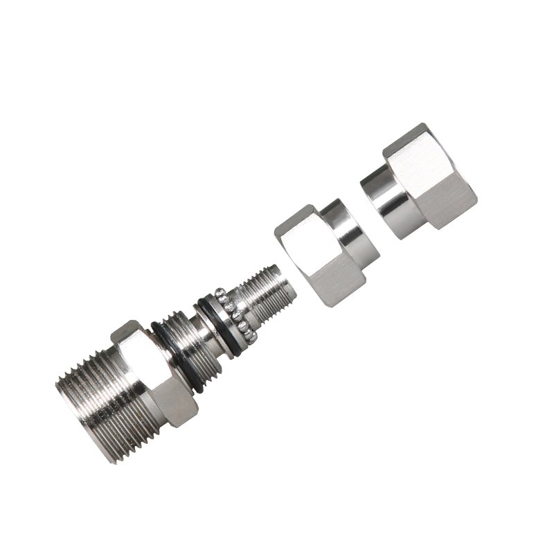 New Structure Good Quality 7250PSI High Pressure Stainless Ball Anti Fittings 3/8 Swivel Adapter 500Bar Connector
