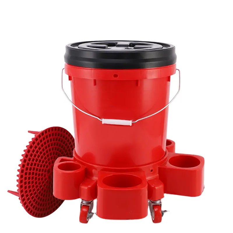 Car Washing Detailing Mobile Tool Movable Multi-Function Base For Car Wash Shop Car Accessories Rolling Bucket Dolly