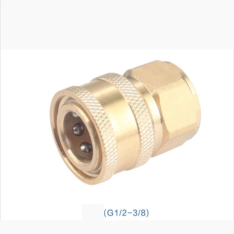 G1/2-3/8 Pressure Washer Coupler Connector Pressure Washer Adapters Hose Pipe Fitting