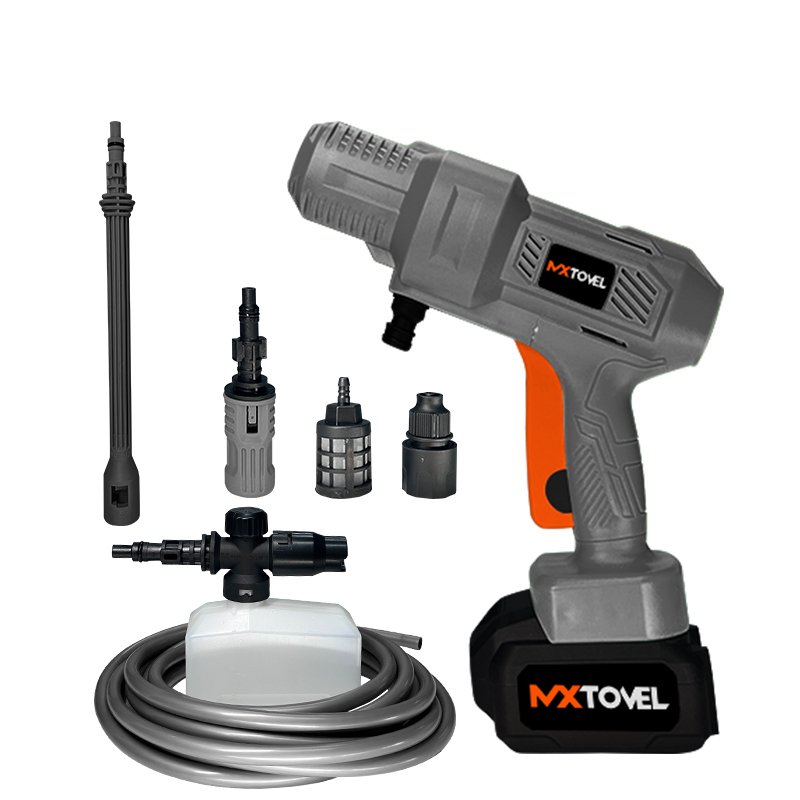 High Pressure Cordless Car Washer Wireless Spray With 20V Rechargeable Battery Power Car Wash Foam Gun