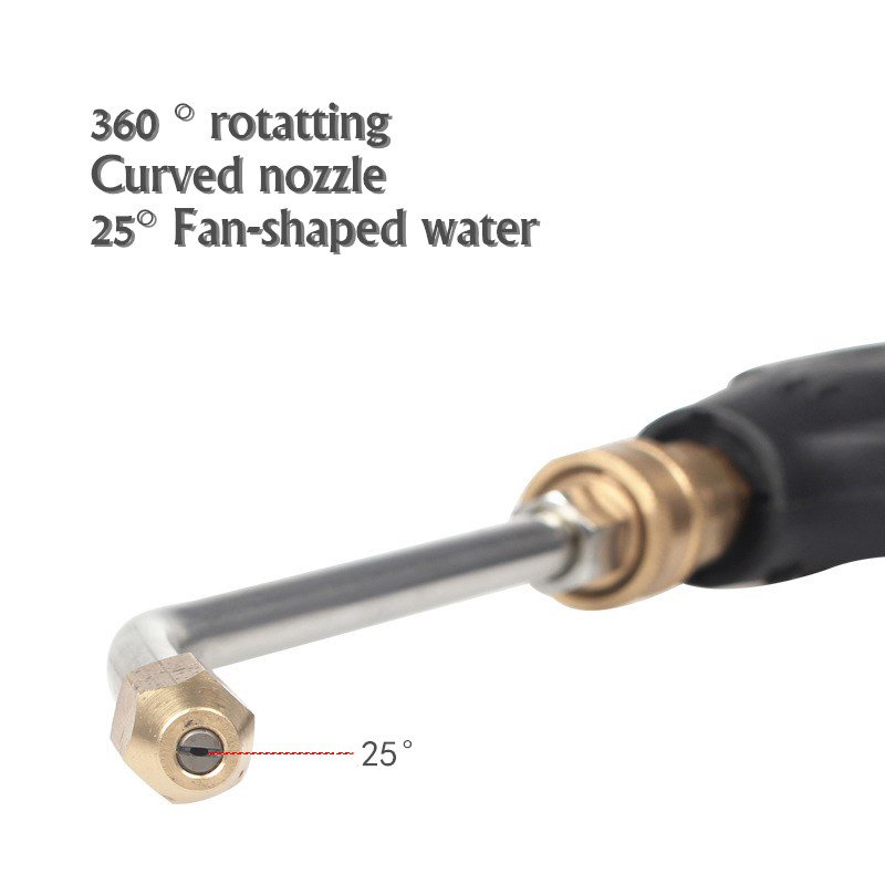 M22 Metric Thread Car Washer Water Gun Cleaning Tools 1/4 Quick Connector Cleaning Wand Car Washer Metal Jet Lance