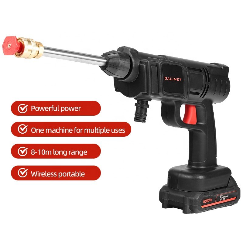 12000mAh Lithium Battery Cordless Car Care Cleaning Washing Machine Wireless Water Wash Gun High Pressure Portable Car Washer