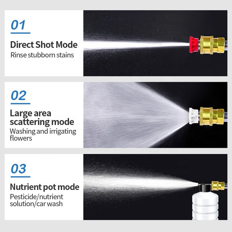 12000mAh Lithium Battery Cordless Car Care Cleaning Washing Machine Wireless Water Wash Gun High Pressure Portable Car Washer