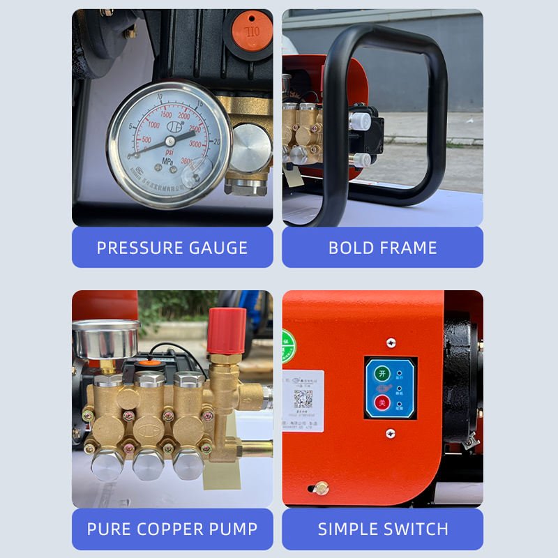 Manufacturer High Quality 2200w 220v Pressure Car Washer Wall Mounted Cordless High Pressure Car Washer