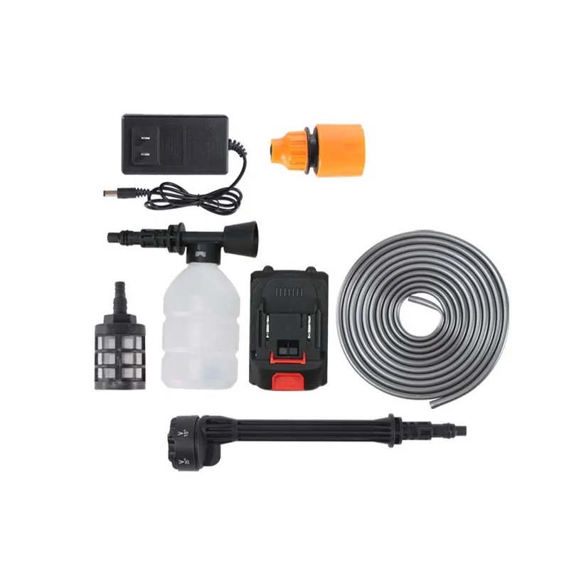 Cordless Portable Pressure Washer Electric High Power Battery Powered Handheld Car Washer Gun for Car Fence Cleaning