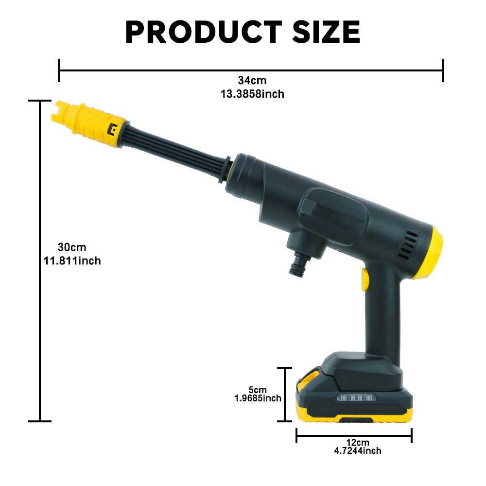 Cordless Pressure Washer high Pressure Cleaner cold Water Cleaner High-Power 21V Electric Lithium Car Washer
