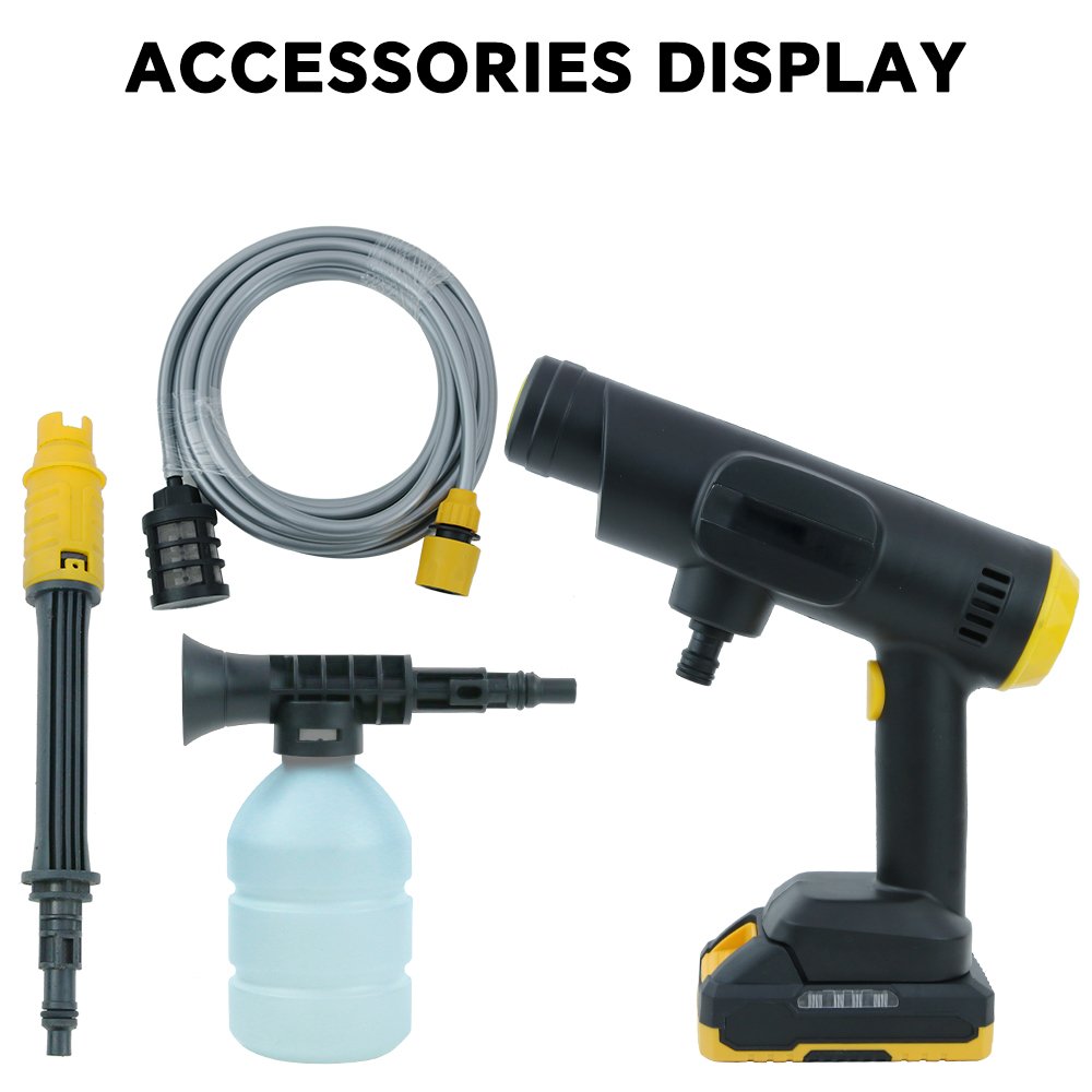 Cordless Pressure Washer high Pressure Cleaner cold Water Cleaner High-Power 21V Electric Lithium Car Washer
