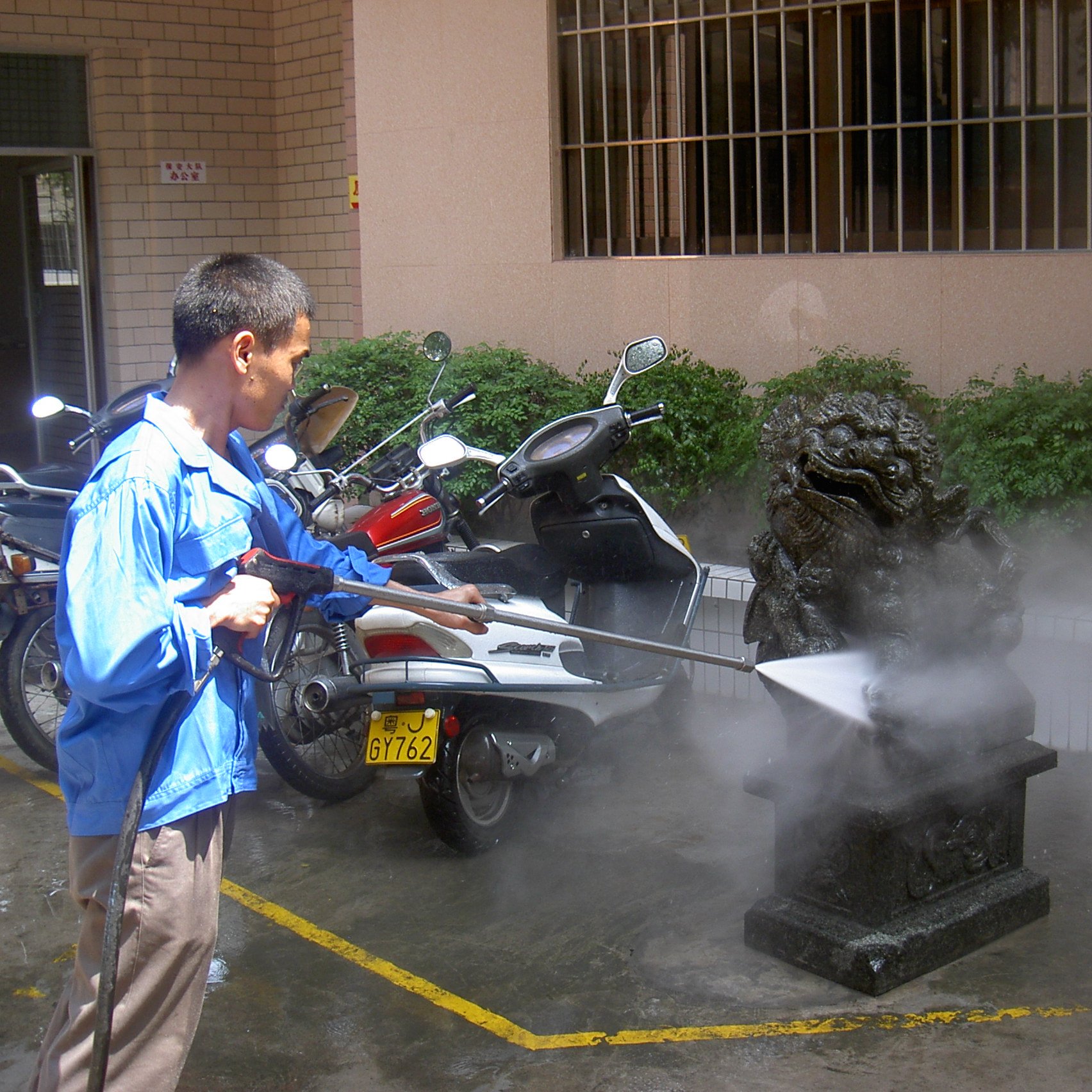 3 phase 200bar electric car washing high pressure washer hydro demolition machine