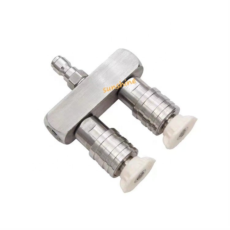 SS Stainless steel 2in-1 Dual Pressure Washer Nozzle Tip For Powerful Cleaning Replacement Nozzle Spray Tip Garden Cleaning Tool