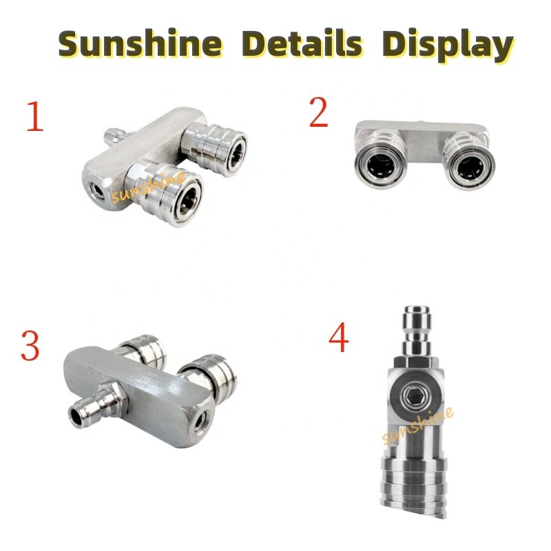 SS Stainless steel 2in-1 Dual Pressure Washer Nozzle Tip For Powerful Cleaning Replacement Nozzle Spray Tip Garden Cleaning Tool