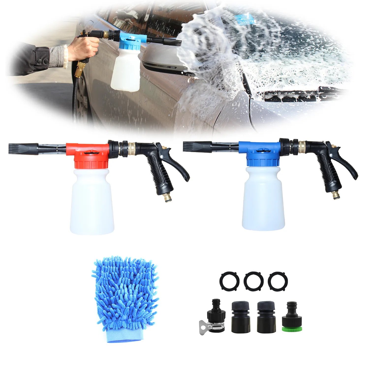 Low Pressure Foam Watering Can car Wash Gun washer Foam Spray Bottle Blaster