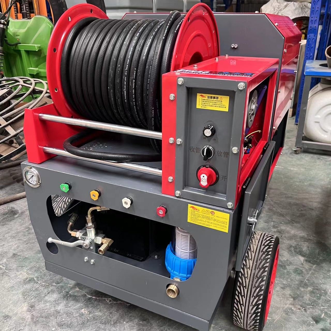 Water Channel Jet Machine, Gasoline Wireless Remote Control, High-Pressure Pipeline Dredging Machine
