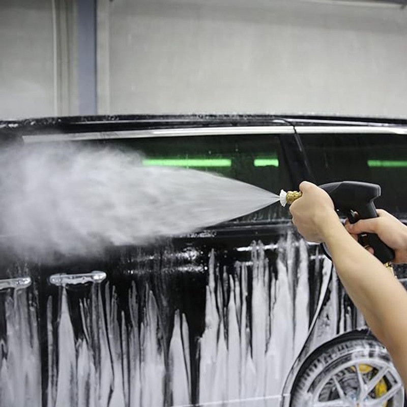 FOAM CANNON KIT 1/4" Snow Foam Washer Gun Car Wash Soap Lance Cannon Spray Pressure Jet Bottle With Car Cleaning Gloves