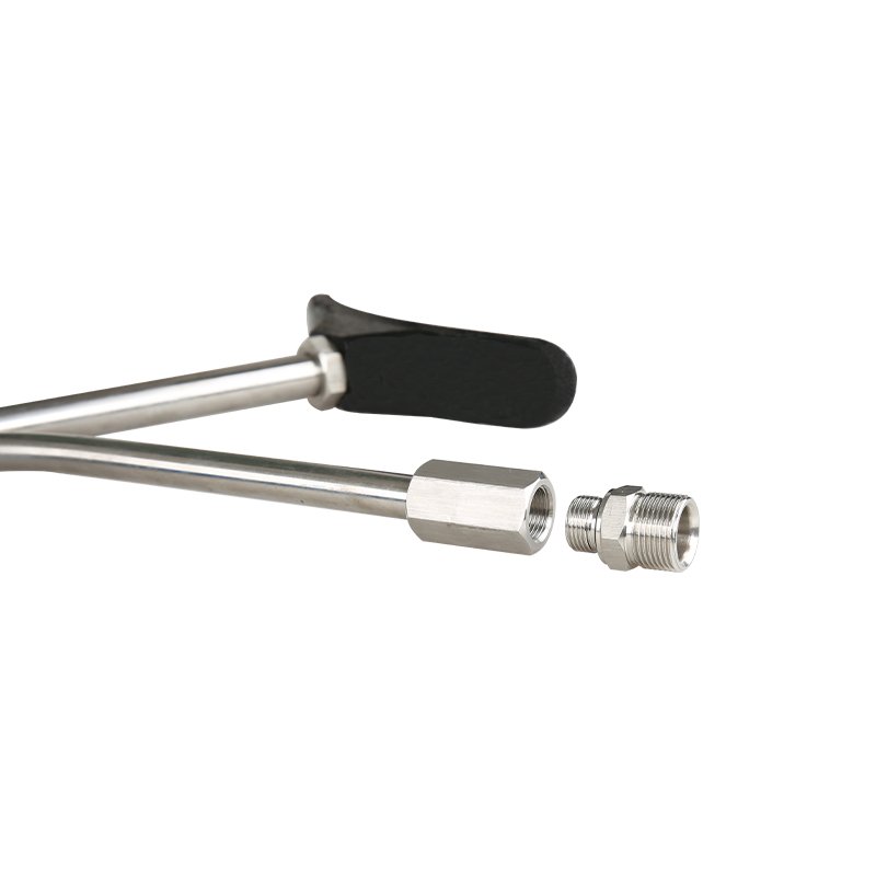 1000bar High Pressure Washer Gun Stainless Steel Heavy Duty Adjustable Car Washing Spray Gun
