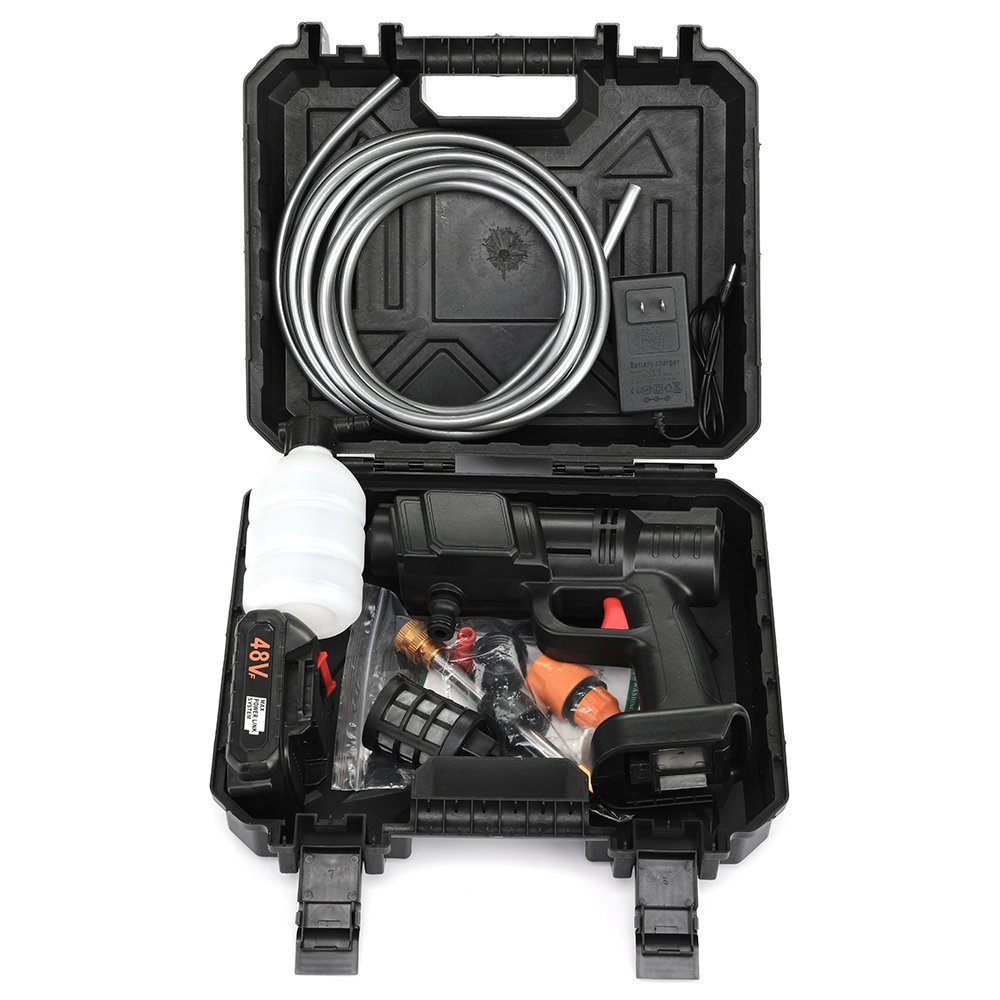 OJOJ High Pressure Electric Car Washer Gun Portable Rechargeable Lithium Power Tools for Car Washing