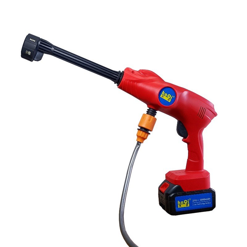 KQ-821002B Cordless car washer 21V car washing machine Lithuania battery water gun Water spray gun 14mm plunger pump