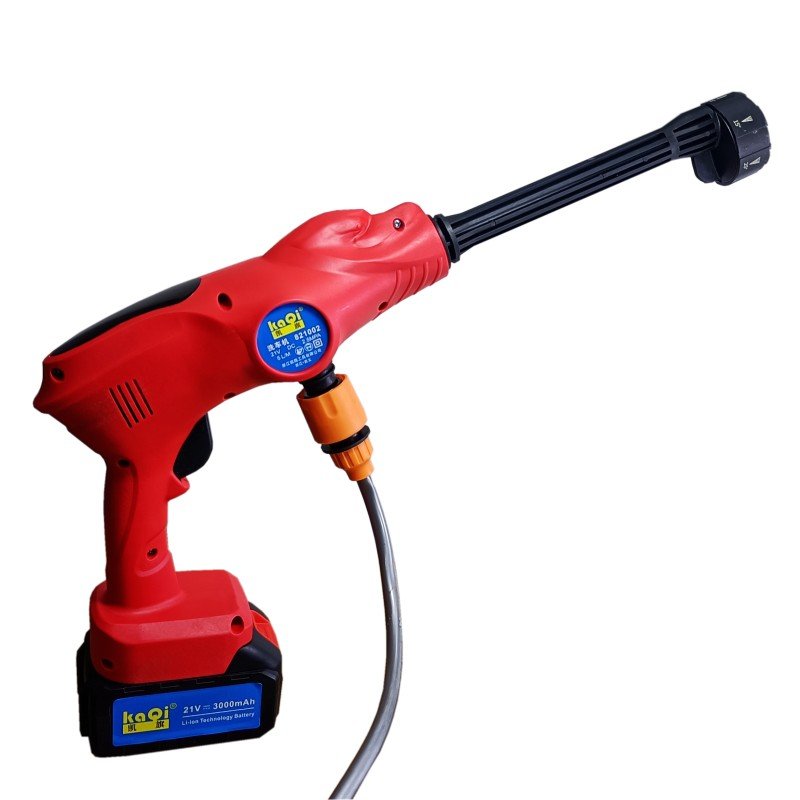 KQ-821002B Cordless car washer 21V car washing machine Lithuania battery water gun Water spray gun 14mm plunger pump
