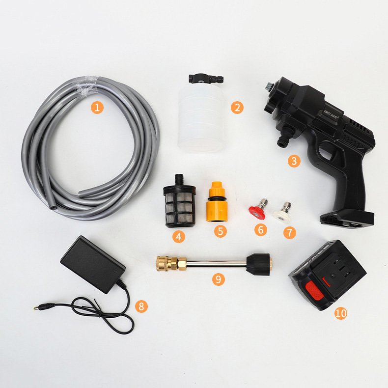 Factory Electric Motor High Pressure Washer Car 30/60Bar Portable Pressure Washer Gun For Cars Wireless Car Wash Water Spray Gun