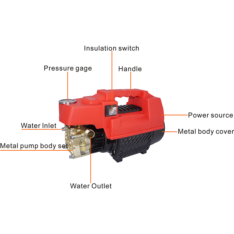 140bar portable high pressure car washer