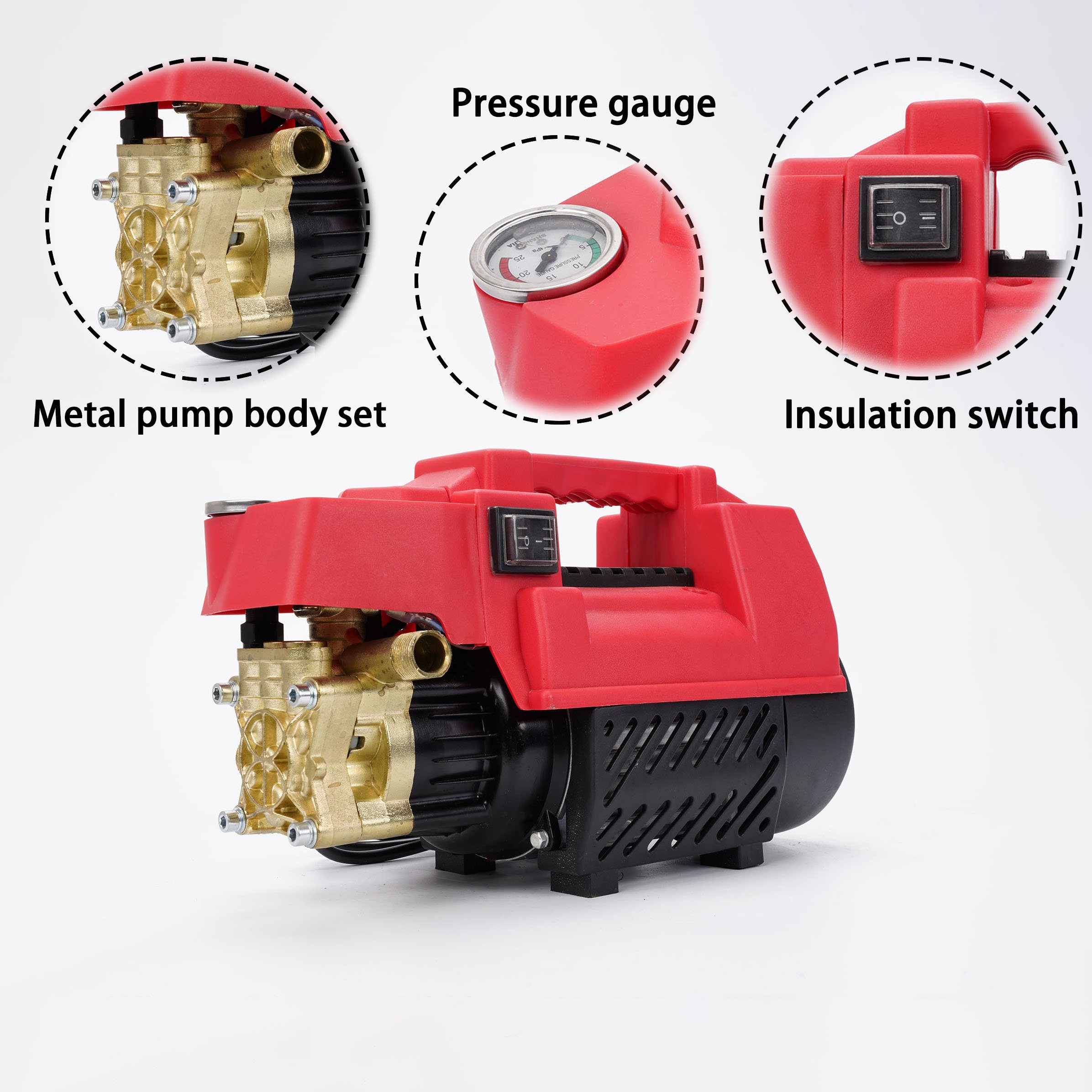 140bar portable high pressure car washer