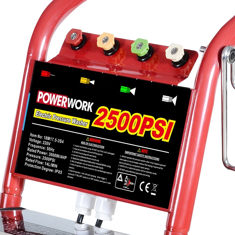 Heavy duty car washer jet cleaner Car washing machine Auto stop system high pressure washer 3KW 2500PSI