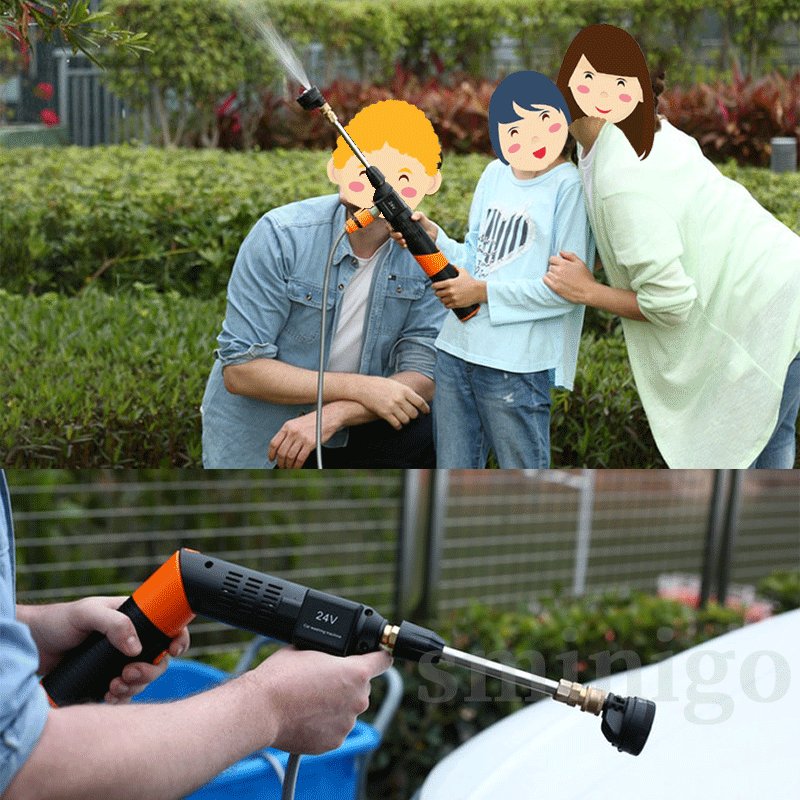New High Pressure Washer Gun Wireless Car Washer Water Sprayer Portable Outdoor Electric Car Washer Foam Gun Battery