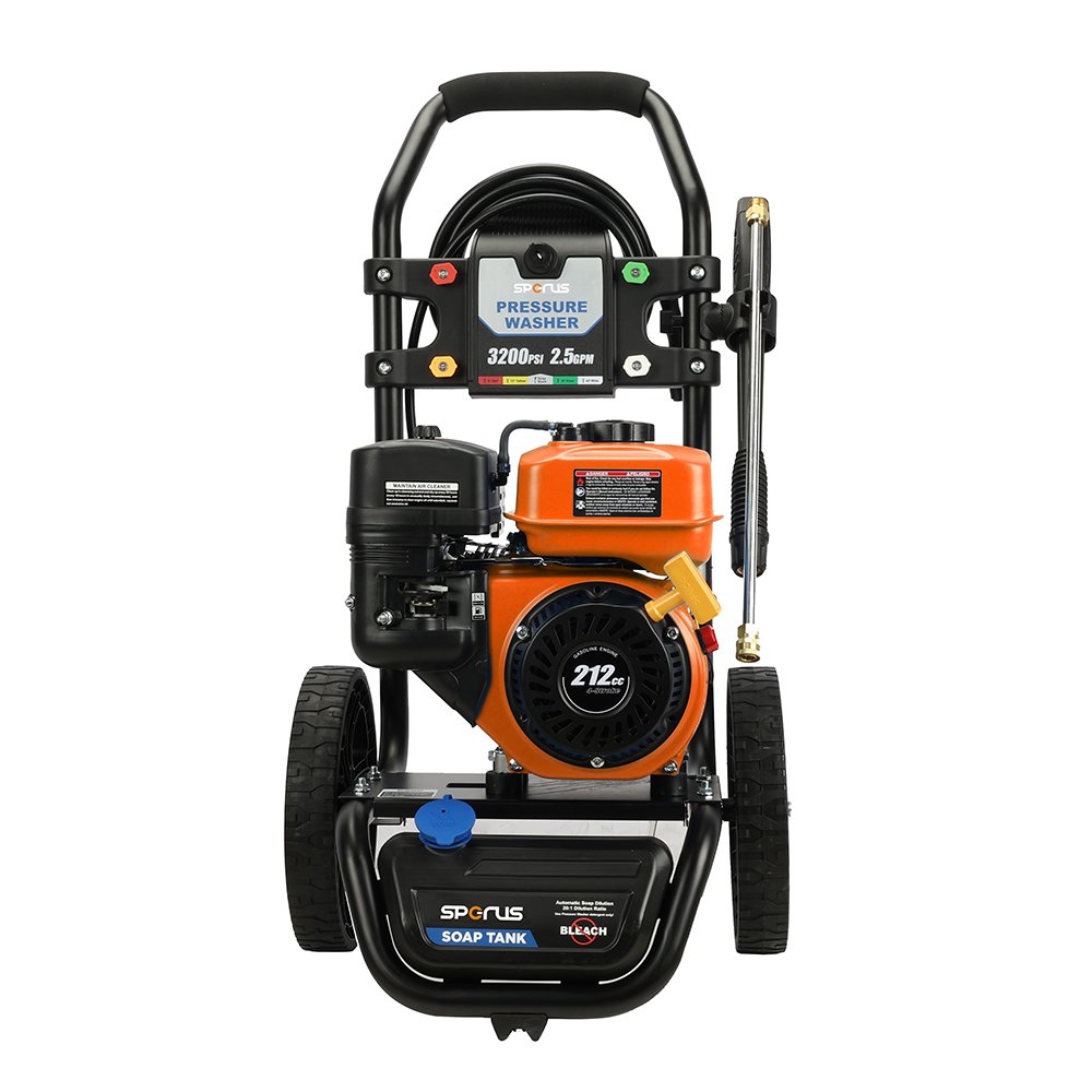 SPERUS 3200PSI High Pressure Washer Cleaner 2.5GPM 7HP Gas Pressure Washer Machine For Car Washing