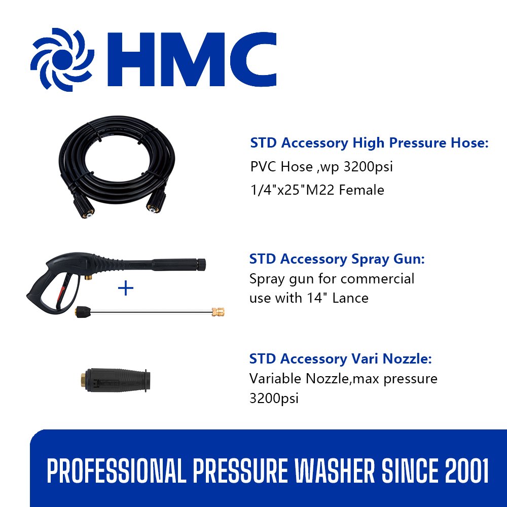 HMC Easy Carry On 100bar High Pressure Car Washer with Lifan Engine for Car Cleaning