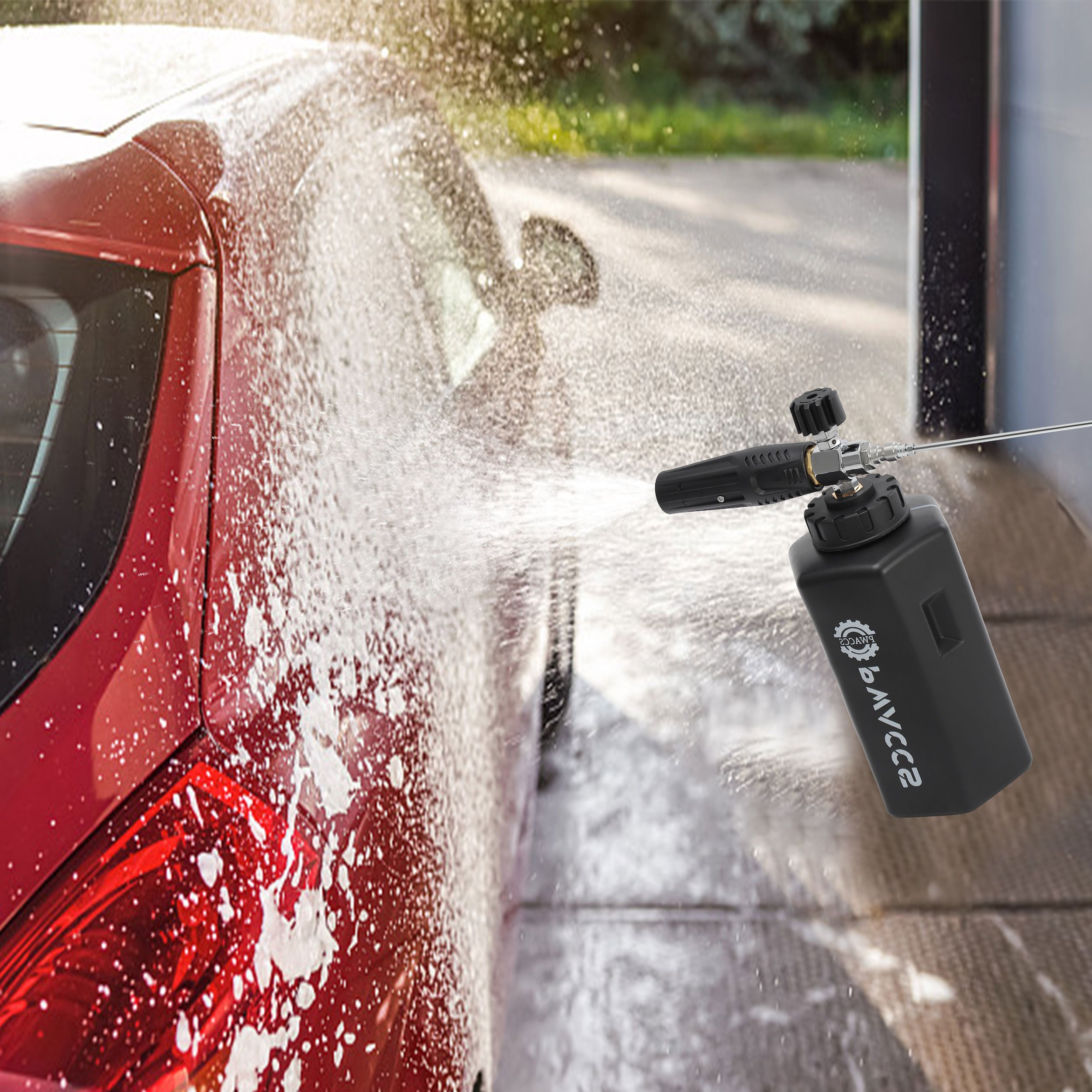 Pressure Washer Black Foam Cannon Car Wash Snow Foam Cannon Thick Foam Blaster