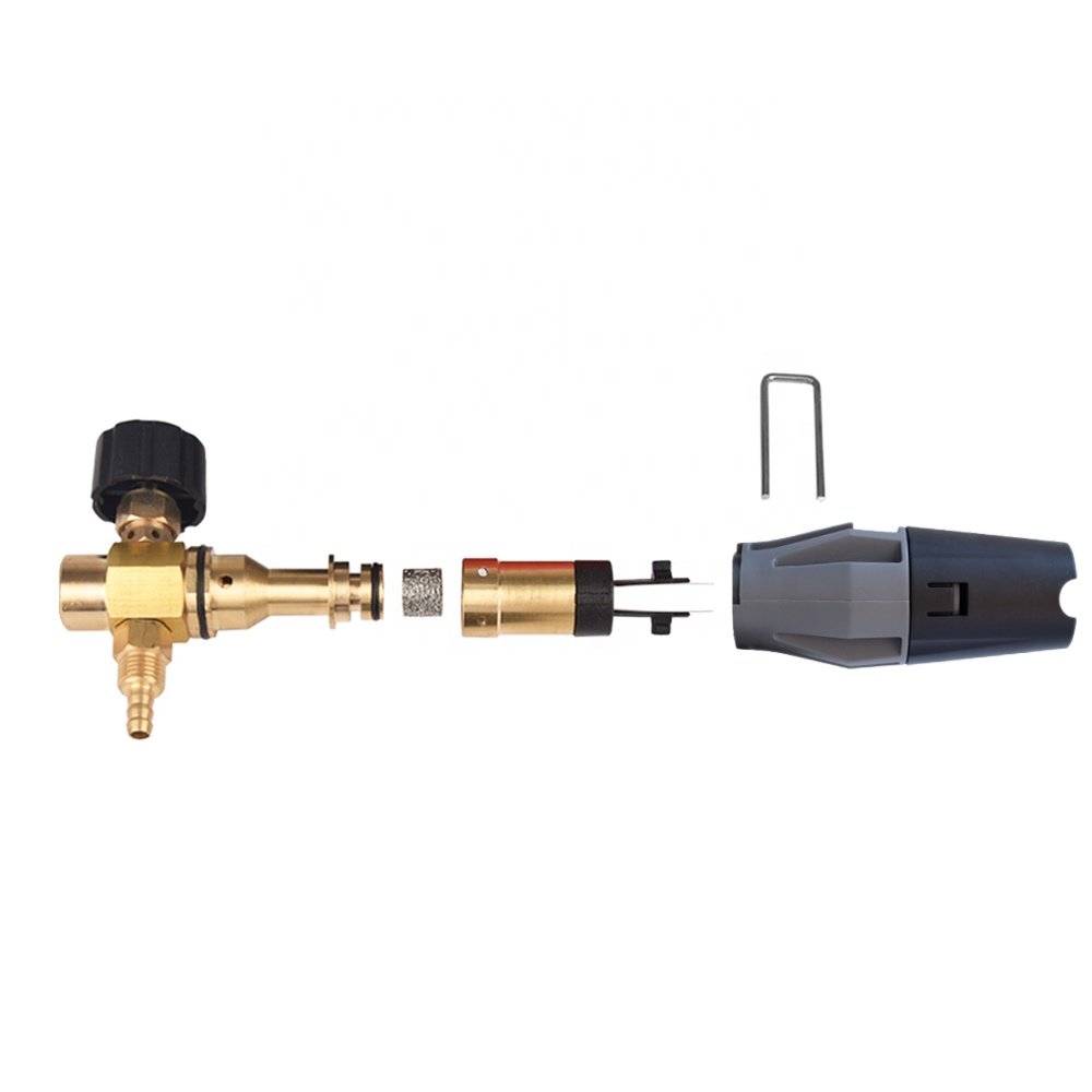 High Pressure Washer Foam Cannon Snow Foam Lance Adjustable Foam Nozzle with Large Mouth Bottle for Water Spray Gun