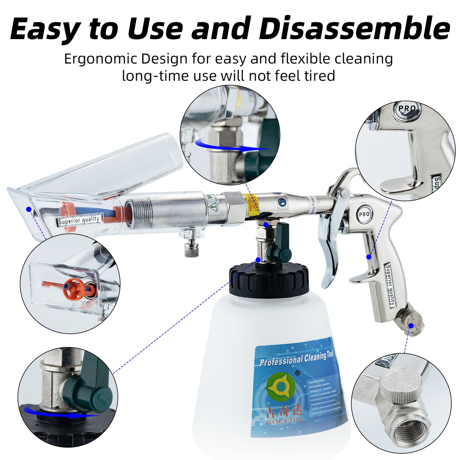 Wholesale Tornador Car Cleaning Gun Dry Washing Gun Apparatus Pneumatic Car Tool